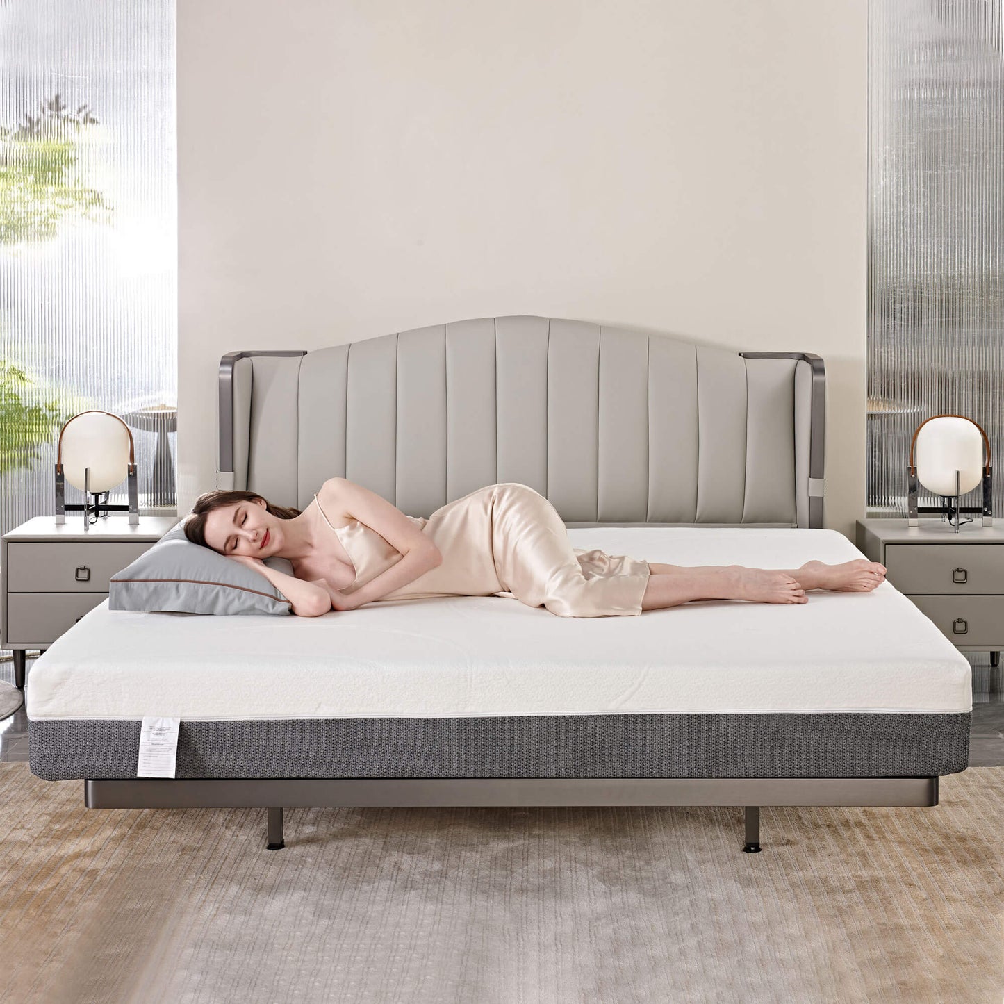 Premium Breathable Mattress with Advanced Motion Isolation In Full Size In Queen Size