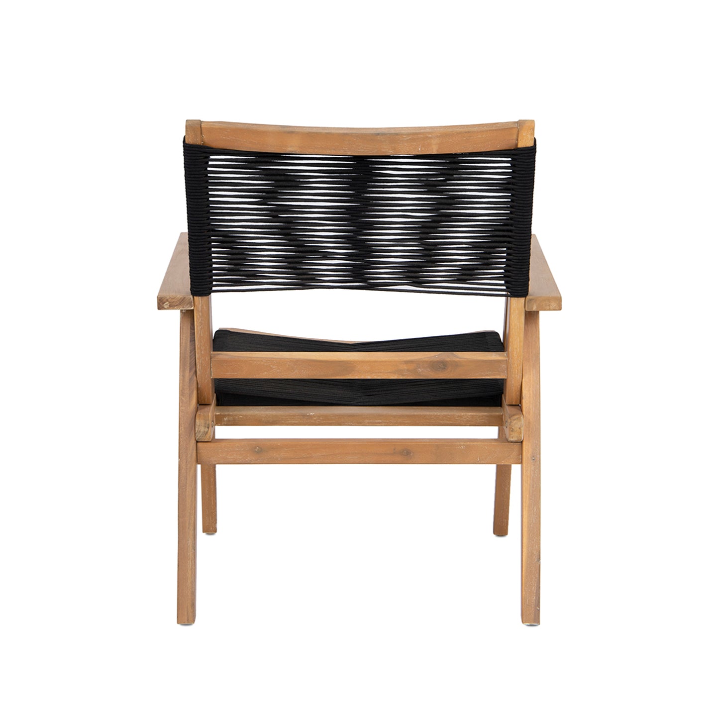 Chaise de meubles de Patio, en corde noire, pour 2 personnes, sectionnelle de conversation en plein air, pour cour, bord de piscine, jardin