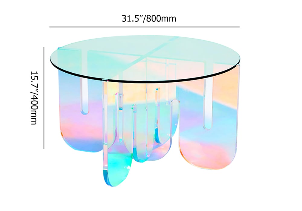 Acrylic Modern Design Fashionable Round Coffee Table