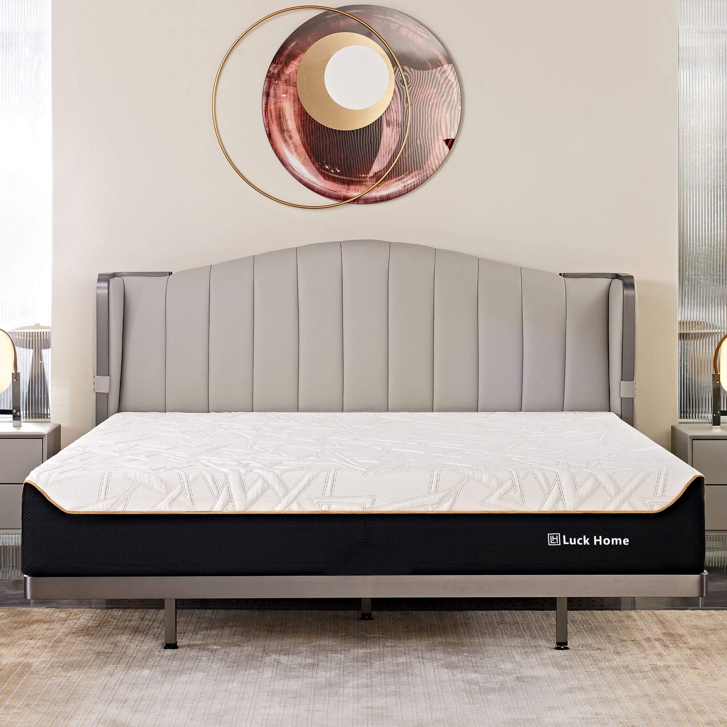 Matelas triple couche en mousse à mémoire de forme rafraîchissant et respirant avec tissu en soie glacée – Restez frais et confortable tout l'été.