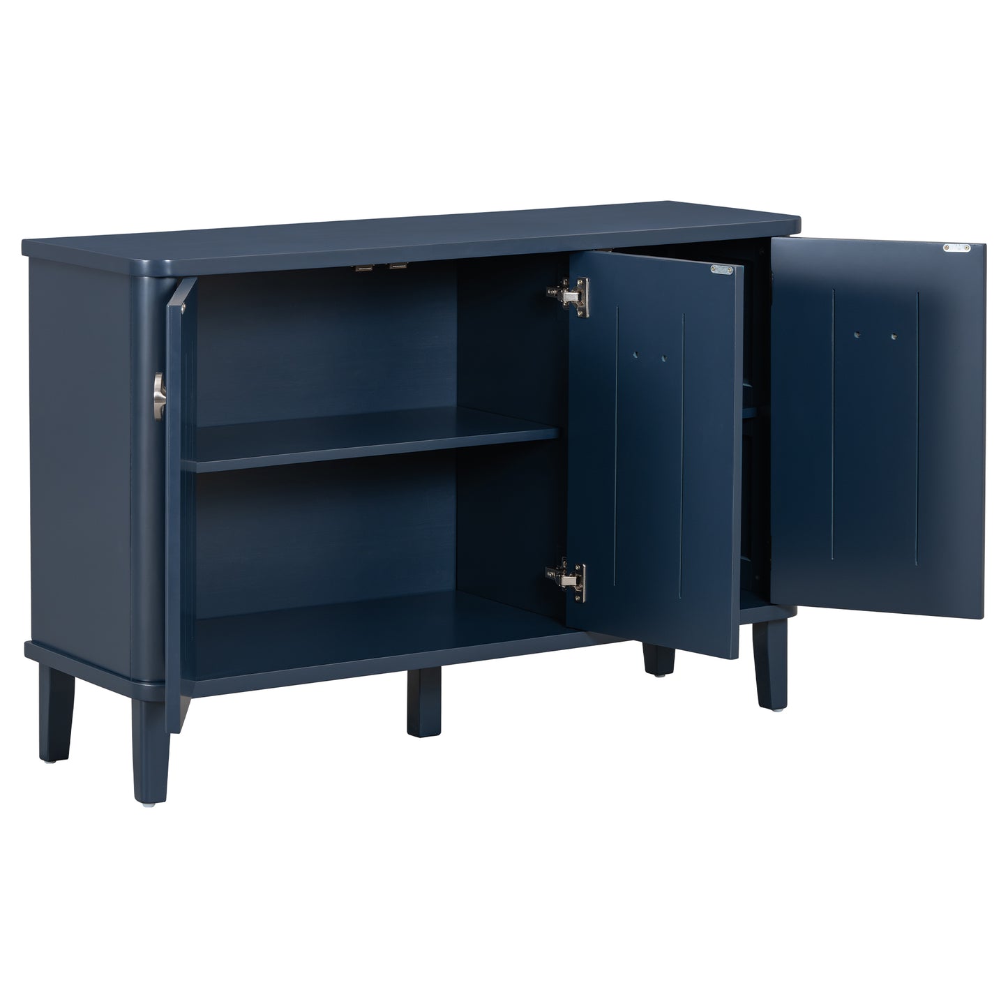 Stylish Fraxinus Mandschuric Cabinet with Adjustable Solid Wood Doors - Ideal for Study & Entrances