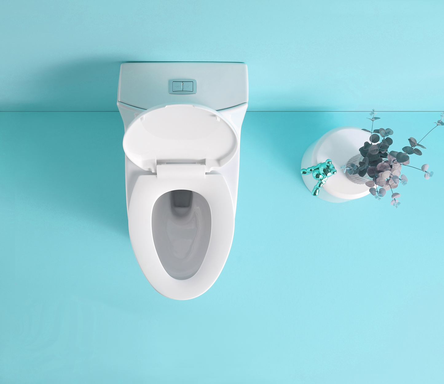 Water-Saving 1.1/1.6 GPF Dual-Flush One-Piece Toilet – Elongated Comfort Height with Soft-Close Seat