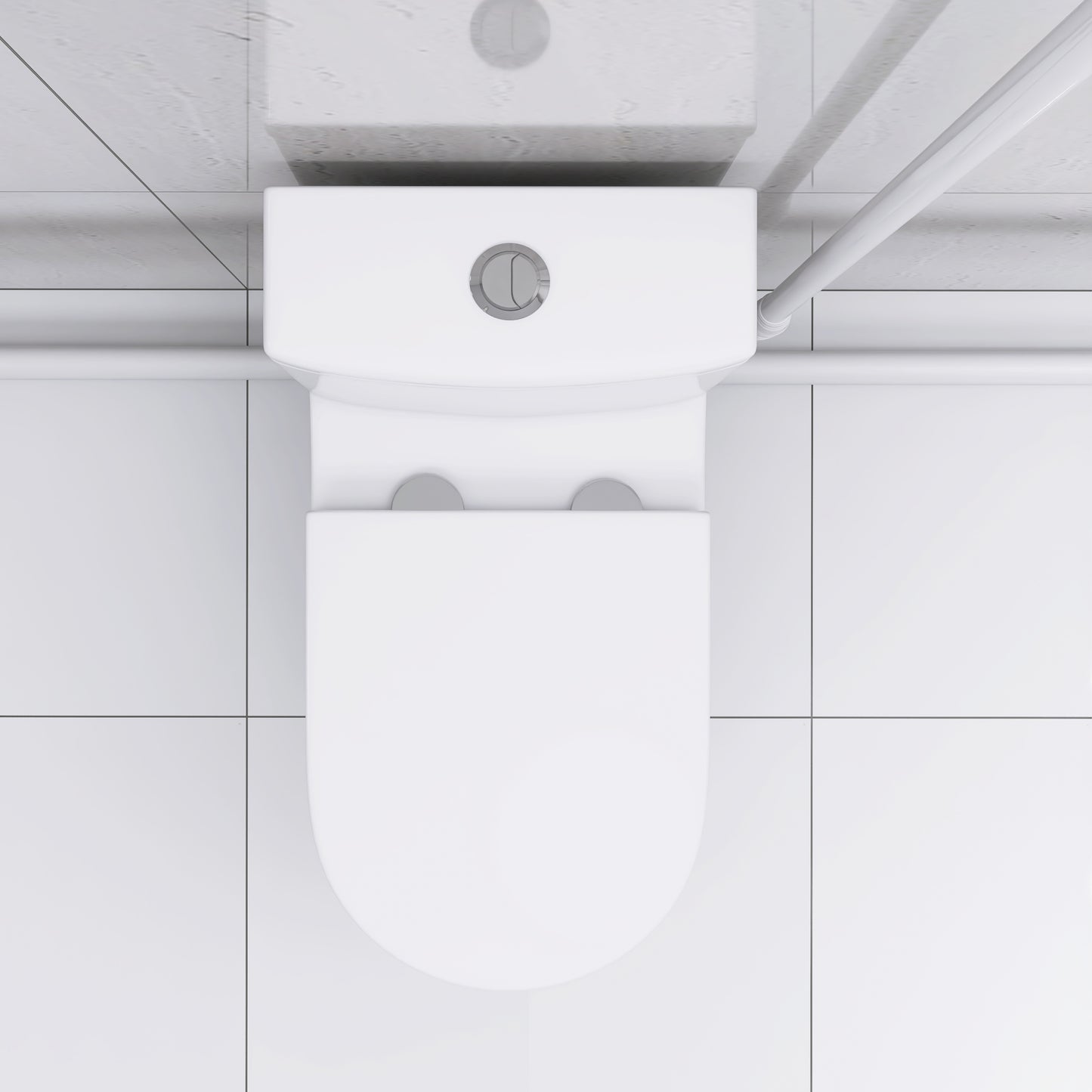 Upflush Toilet For Basement, 600W Macerating Toilet System With Powerful Dual Flush, Elongated 17.25 ADA Comfort, Soft-Close Seat, 3 Water Inlets Connect to Sink, Shower, White