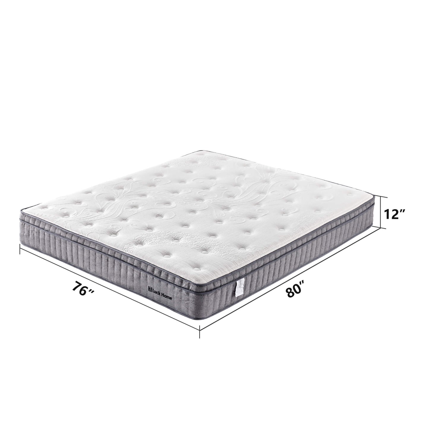 Zero-feeling Breathable Roll-Packed Compressed Mattress with Independent Pocket Spring and Dynamic Sponge in Full Size Queen Size King Size