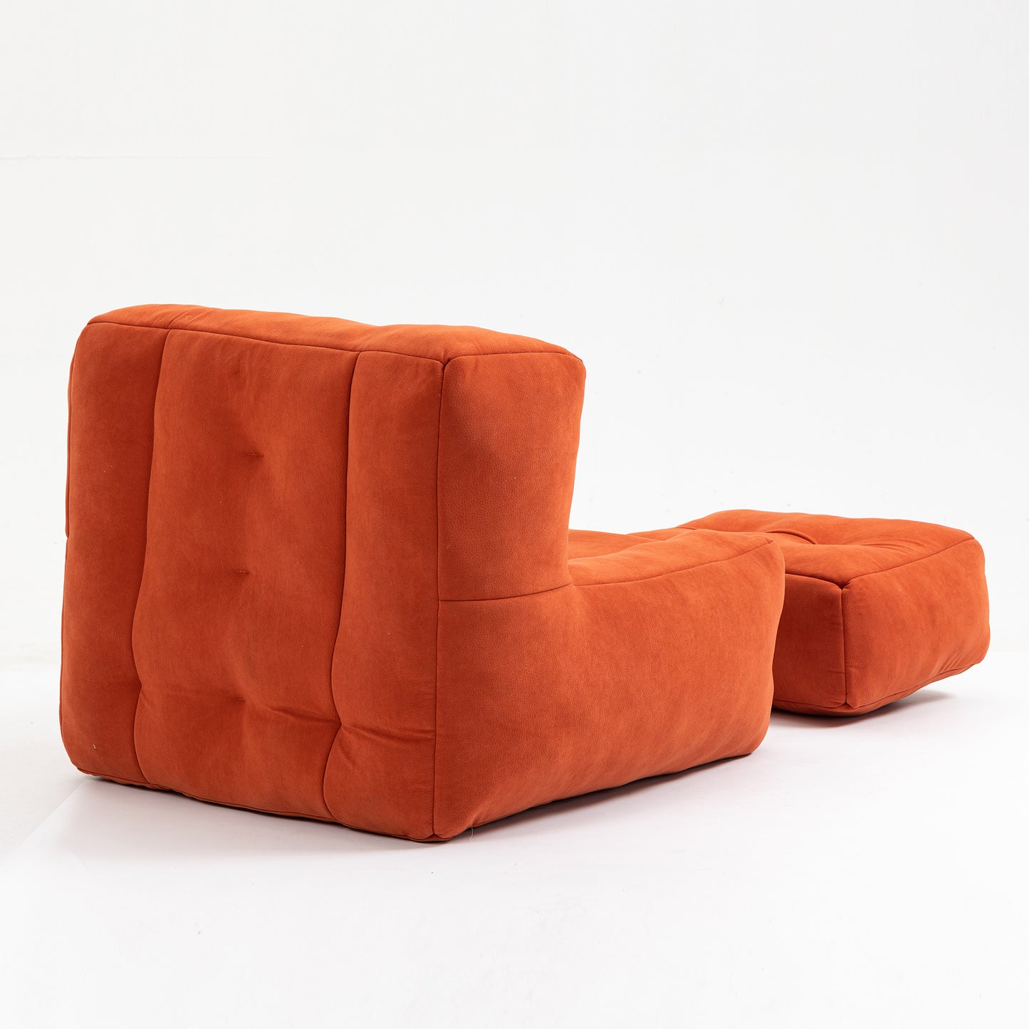 Fauteuil poire moelleux, pouf confortable pour adultes et enfants, fauteuil poire super doux avec mousse à mémoire de forme et pouf, fauteuil poire intérieur moderne pour salon, chambre à coucher, appartement