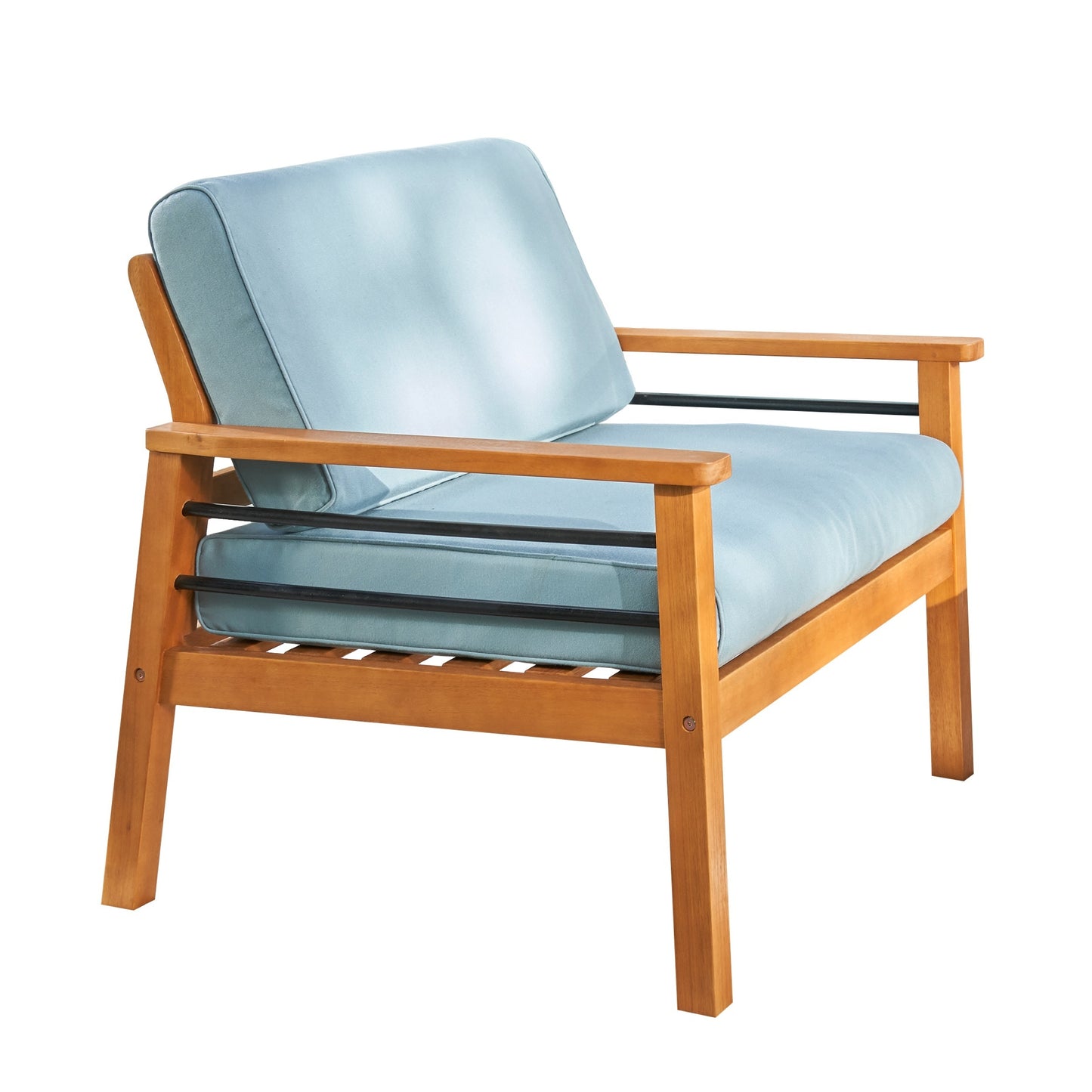 Fauteuil club en bois pour patio contemporain Gloucester