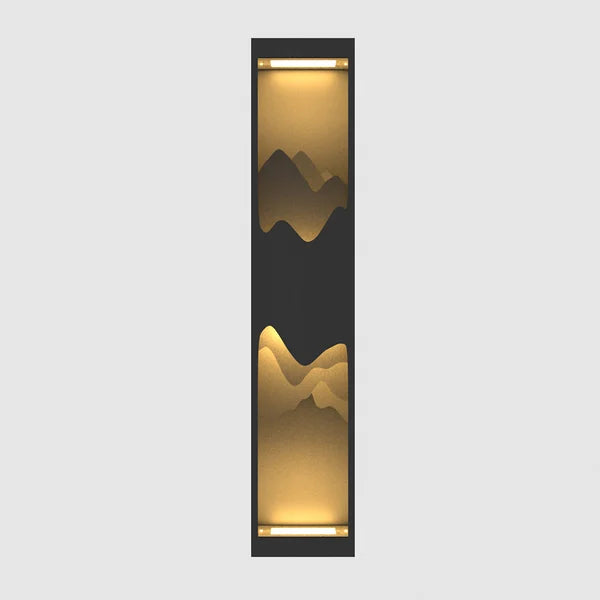 40" Modern Flush Mounted LED Outdoor Lighting Wall Sconces Layered Cuboid