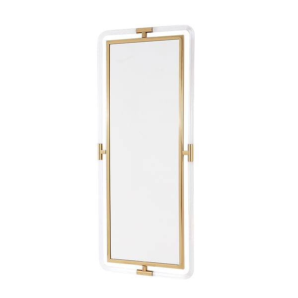 47.2"Modern Gold Full Length Large Long Wall Mirror Decor Acrylic & Metal Frame