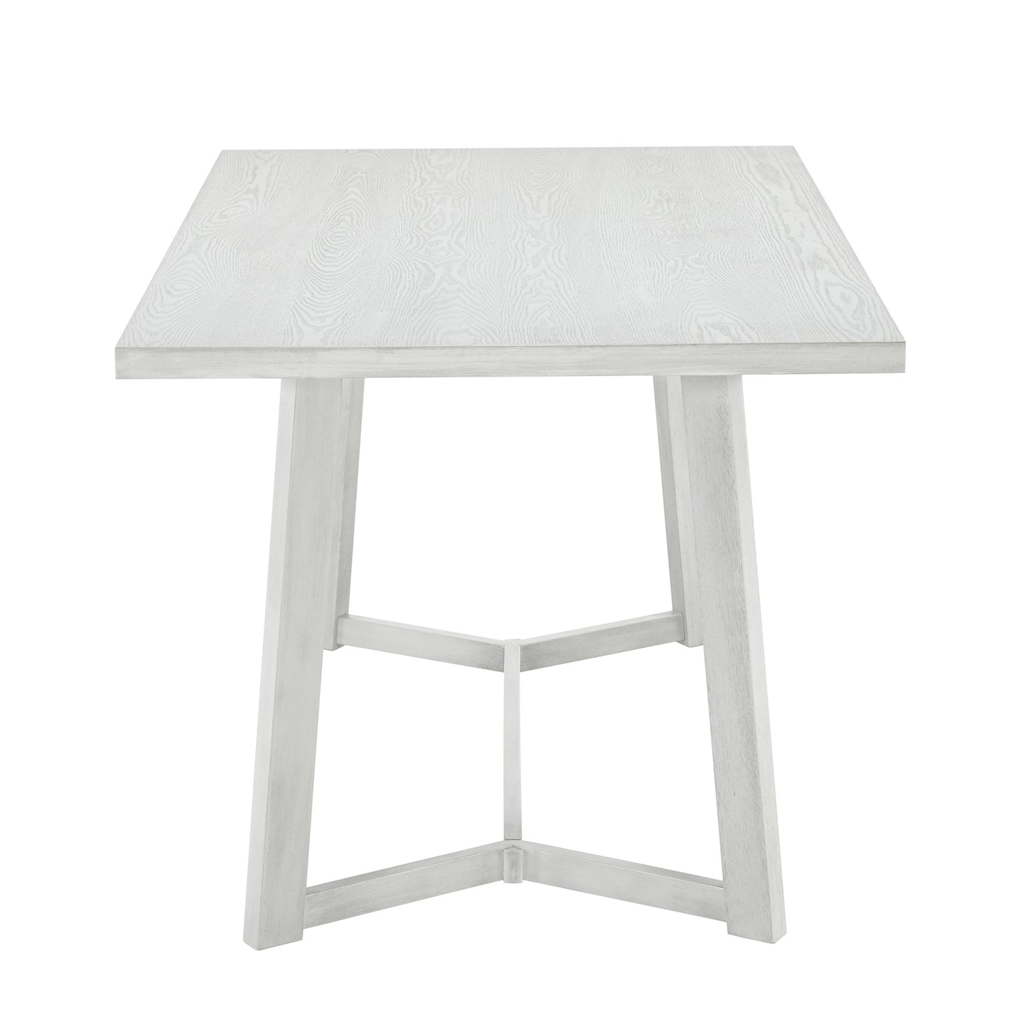 TOPMAX Farmhouse Ensemble de table de salle à manger en bois 6 pièces avec 4 chaises et banc rembourrés Gris