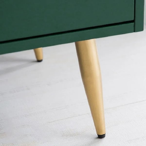 Modern Wood Dresser with 4 Drawers in Green Storage Chest for Bedroom