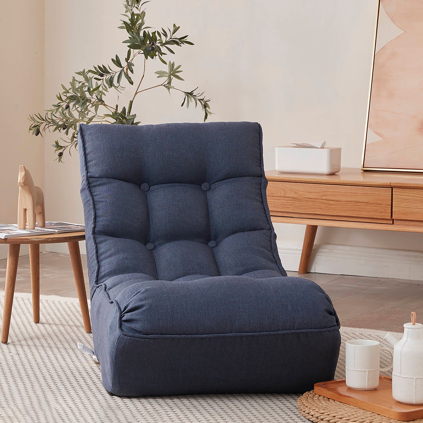 Canapé simple inclinable, chaise japonaise, paresseux, tatami, balcon, chaise inclinable, pour loisirs, réglable