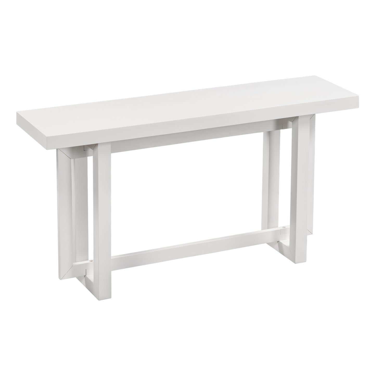 U_STYLE Table console contemporaine avec plateau en bois, table d'entrée extra longue pour entrée, couloir, salon, foyer, couloir