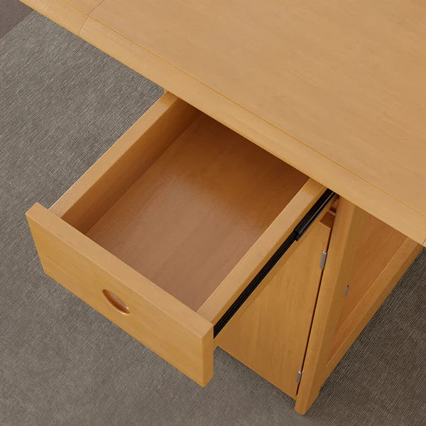 Ensemble de table à manger pliante moderne en bois massif de 57 po, 5 pièces, à abattant avec 4 chaises