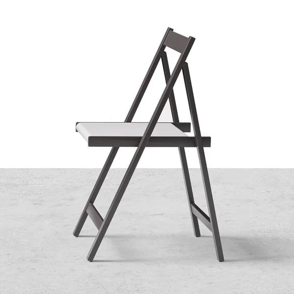 Ensemble de table à manger pliante en bois rectangulaire gris moderne de 59 po avec chaise, 5 pièces