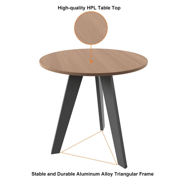 Ensemble de chaises longues de Patio extérieur en aluminium et rotin rustique, Table basse ronde et tabouret, 5 pièces