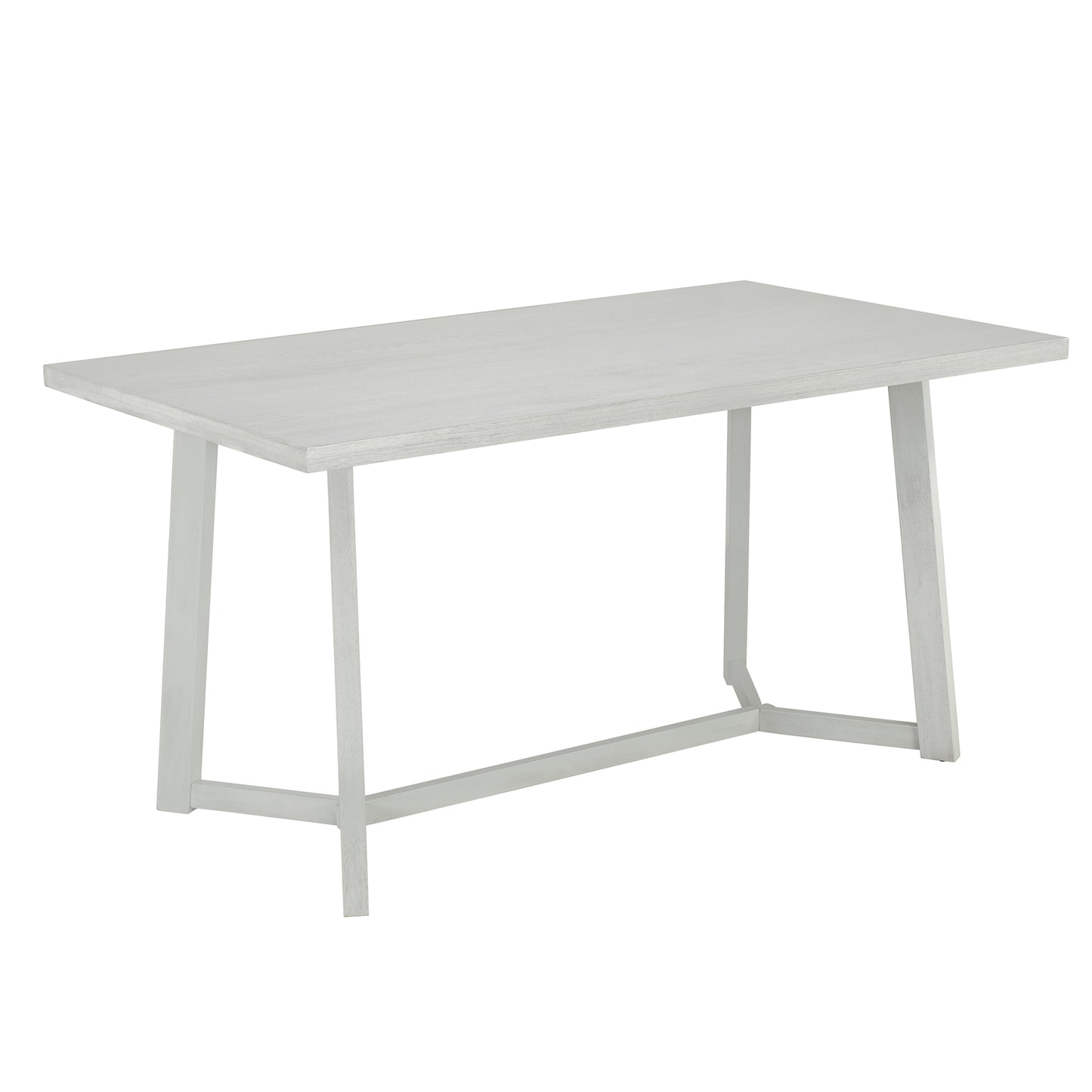 TOPMAX Farmhouse Ensemble de table de salle à manger en bois 6 pièces avec 4 chaises et banc rembourrés Gris