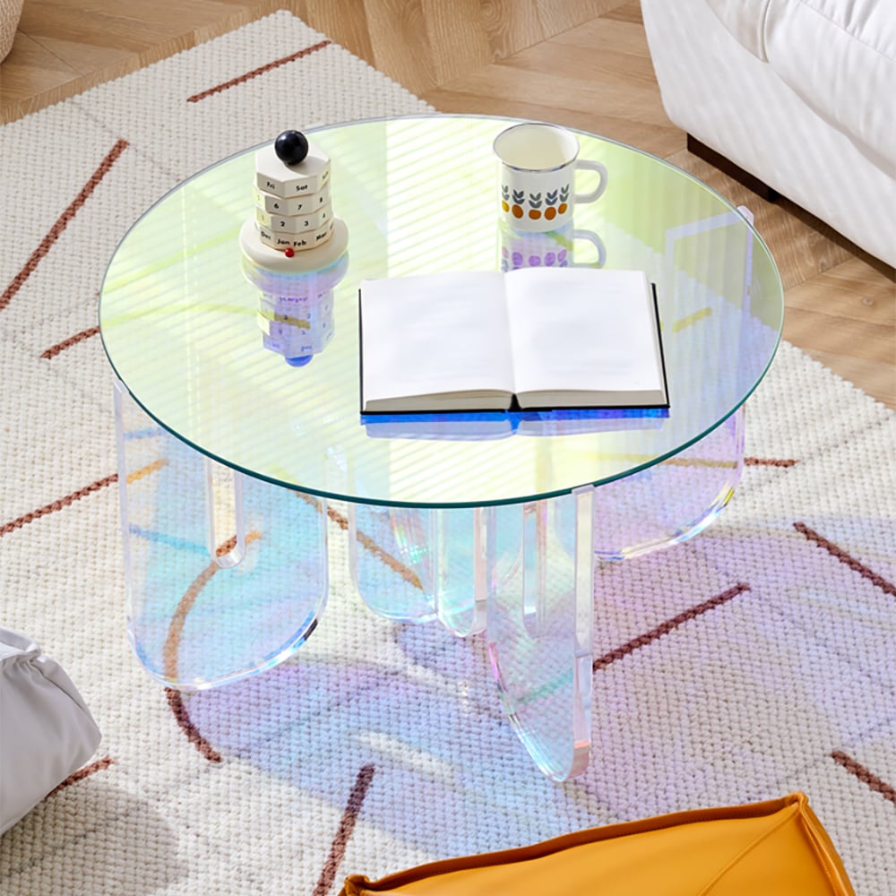 Acrylic Modern Design Fashionable Round Coffee Table