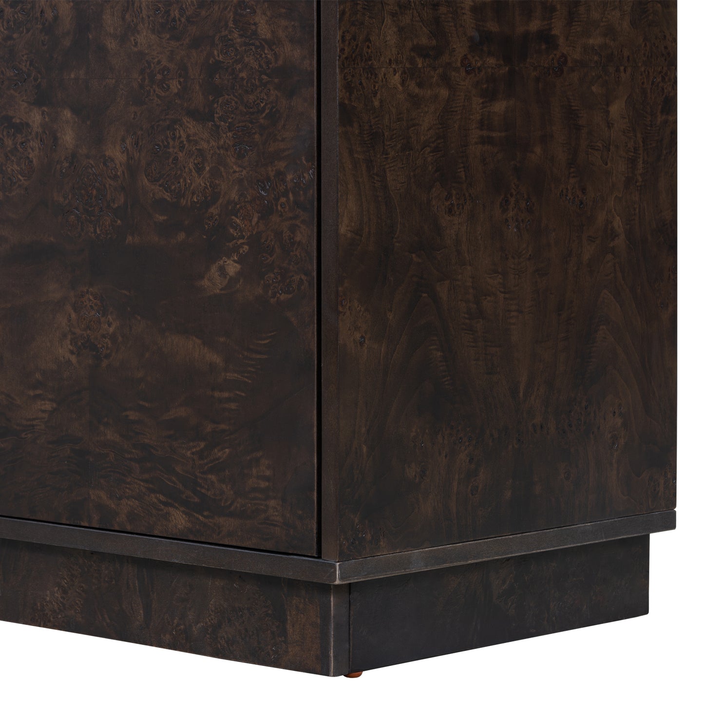 U-STYLE Wood Pattern Storage Cabinet with 3 Doors, Suitable for Hallway, Entryway and Living Rooms.