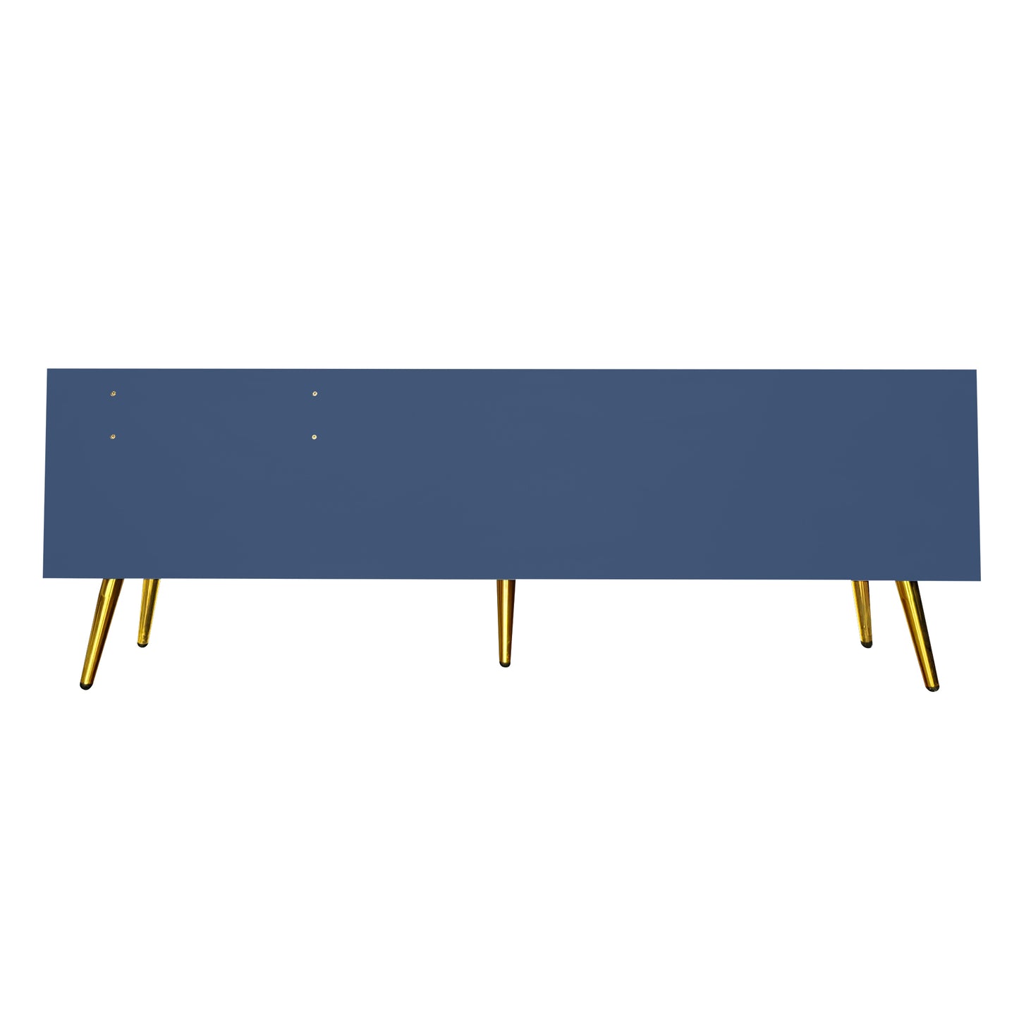 TREXM Modern Shoe Storage Bench with Hidden Storage and Upholstered Cushions for Bedside, Living Room and Entryway (Navy)