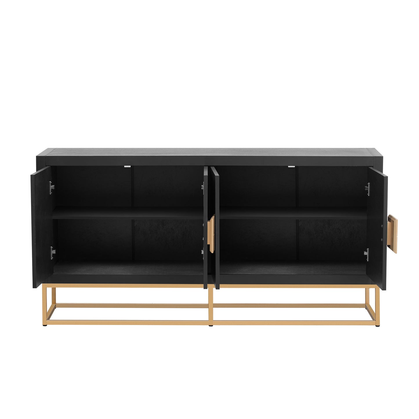 U_Style  Light Luxury Designed Cabinet with Unique Support Legs and Adjustable Shelves, Suitable for Living Rooms, Corridors, and Study Rooms.