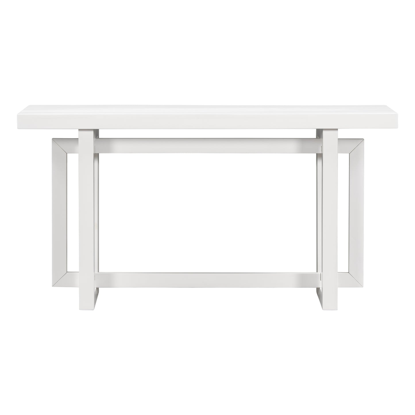 U_STYLE Contemporary Console Table with Wood Top, Extra Long Entryway Table for Entryway, Hallway, Living Room, Foyer, Corridor