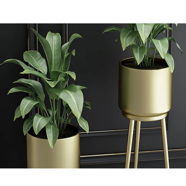 Nordic Metal Tripod Plant Stand Removable Planter Pot (Set of 2)