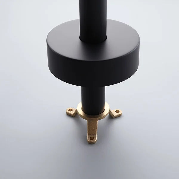 Contemporary Matte Black Gooseneck Freestanding Tub Filler Faucet