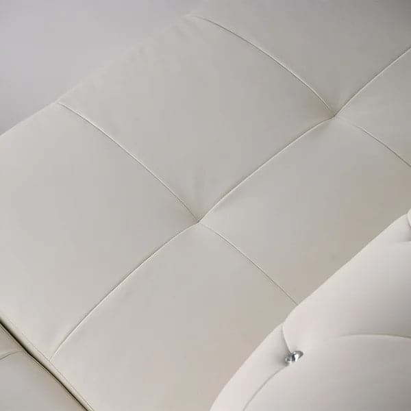 Modern L-Shaped White Corner Sectional Sofa 5-Seater Loveseat with Chaise Pillows