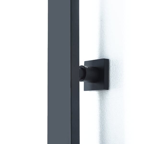 Exposed Thermostatic Shower Fixture with Rain Shower Head and Hand Shower Matte Black