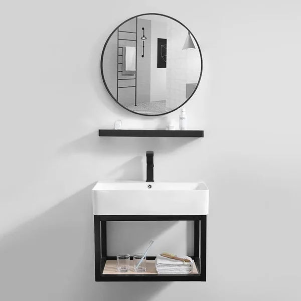 Floating Bathroom Vanity with Top with Sink Modern Single Sink Vanity#B