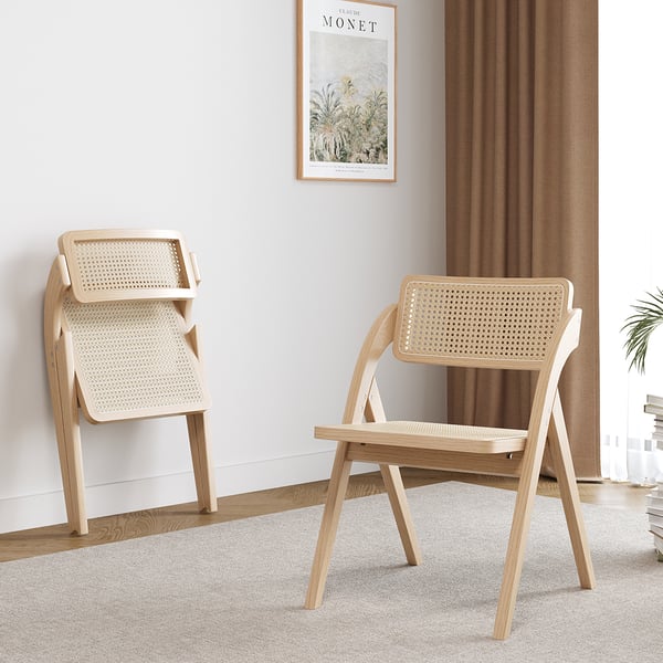 Rattan folding chair online set