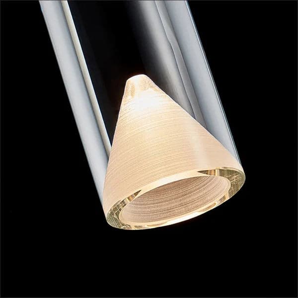 Minimalist LED Wall Light Armed Crystal Wall Sconce with Cylinder Shade