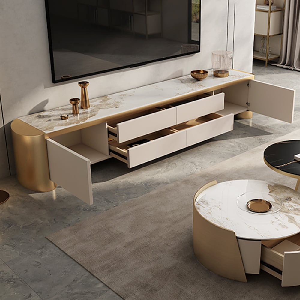 Off white tv cabinet sales