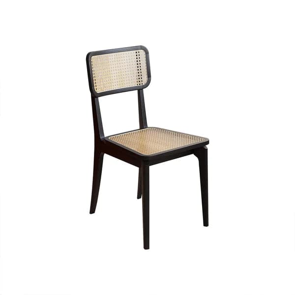 Modern Black Dining Chair Rattan Ash Dining Chair