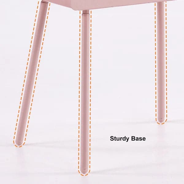 Modern End Table in Television Shape Hollow Side Table in Fresh Pink