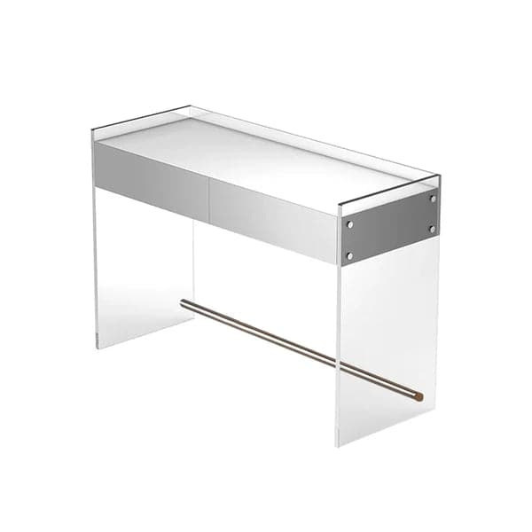 Bureau de vanité blanc de vanité de maquillage acrylique flottant moderne avec des tiroirs 