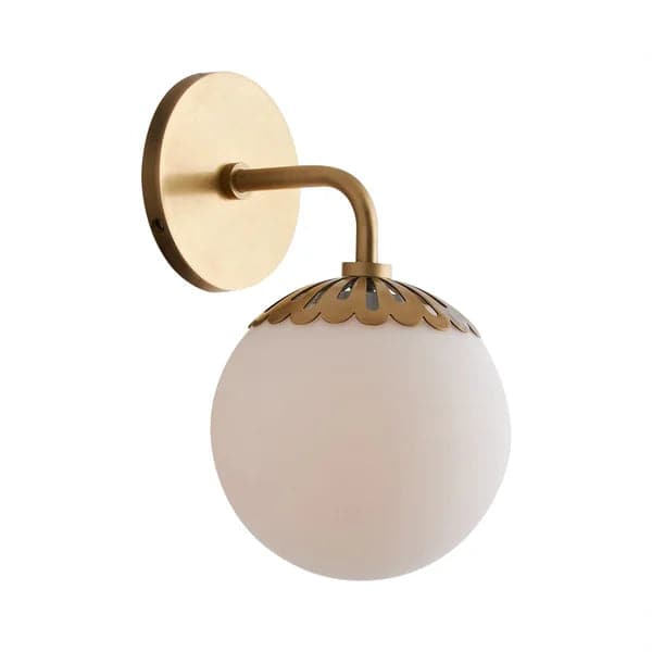 Modern Globe 1-Light Indoor Wall Sconce