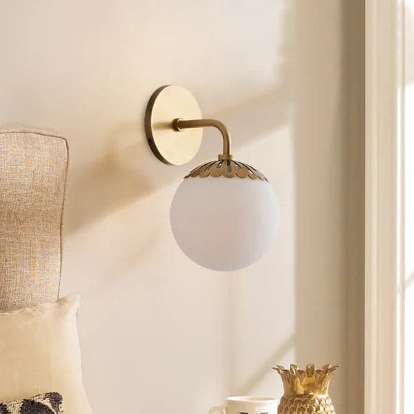 Modern Globe 1-Light Indoor Wall Sconce