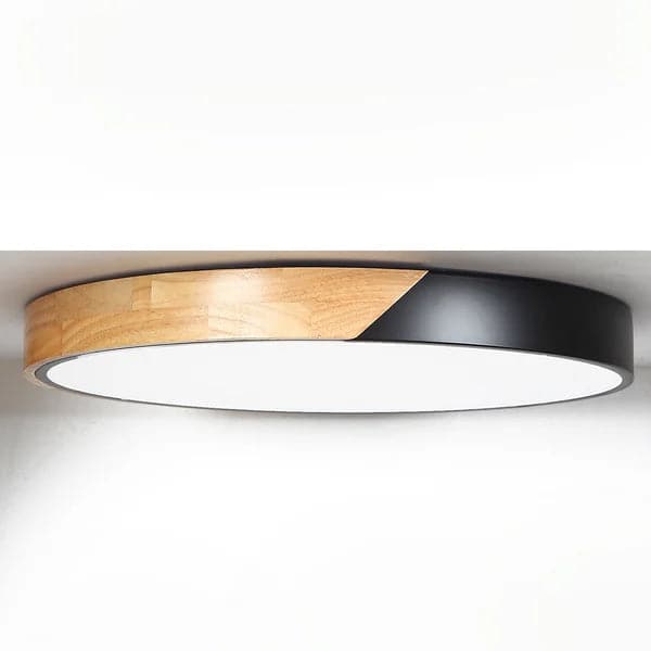 Modern LED Drum Flush Mount Ceiling Light Dimmable and Remote Control