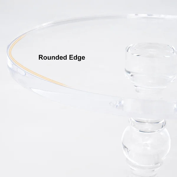 Modern Round End Table Acrylic Side Table