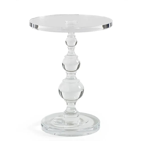 Table d'appoint ronde moderne en acrylique