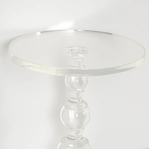 Table d'appoint ronde moderne en acrylique