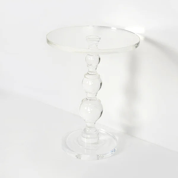 Table d'appoint ronde moderne en acrylique