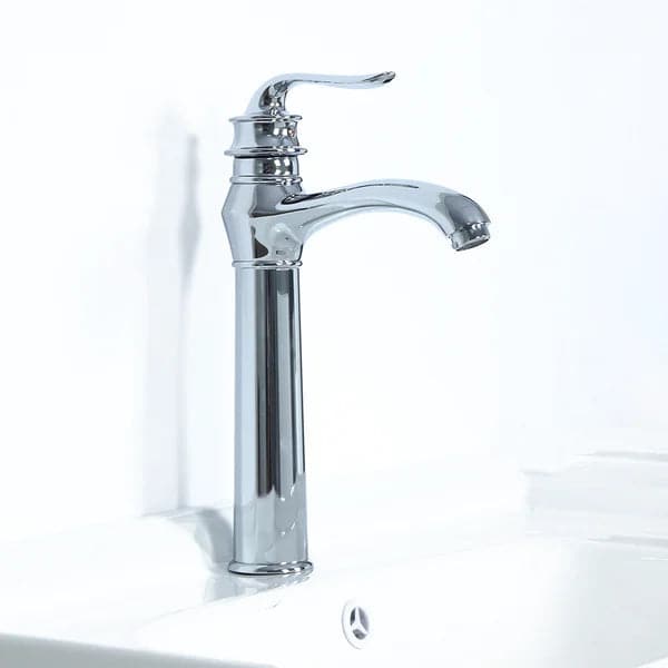 Modern Single Handle Single Hole Bathroom Vessel Sink Faucet in Polished Chrome