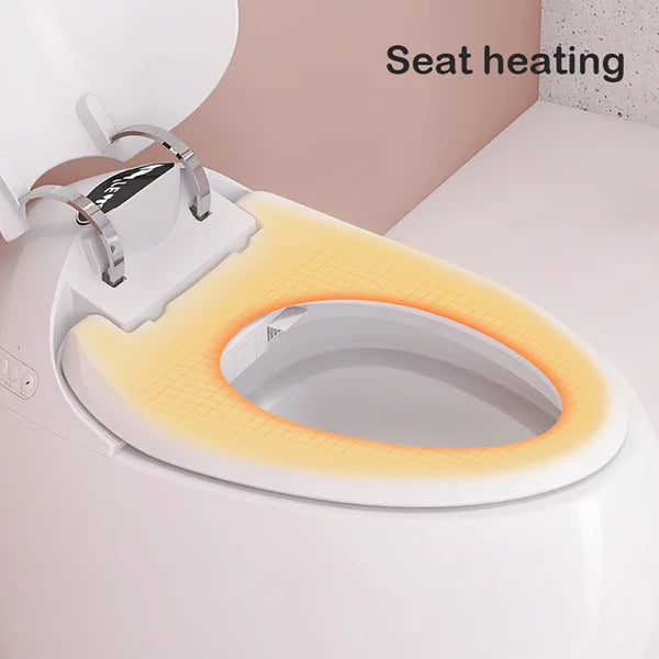 Modern White Egg-Shaped Smart Toilet with High Version