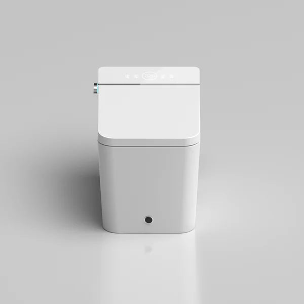 One-Piece White Square Intelligent Smart Toilet with Automatic Cover and Remote Control