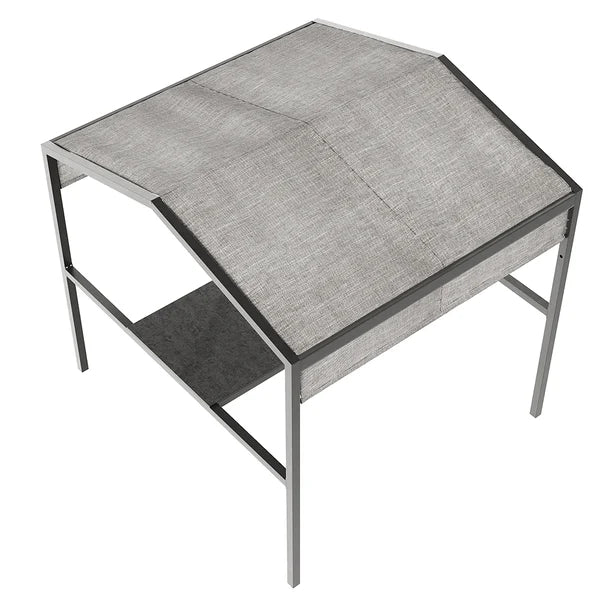 Table de salle à manger en aluminium à hauteur réglable pour patio extérieur avec auvent converti en table de bar