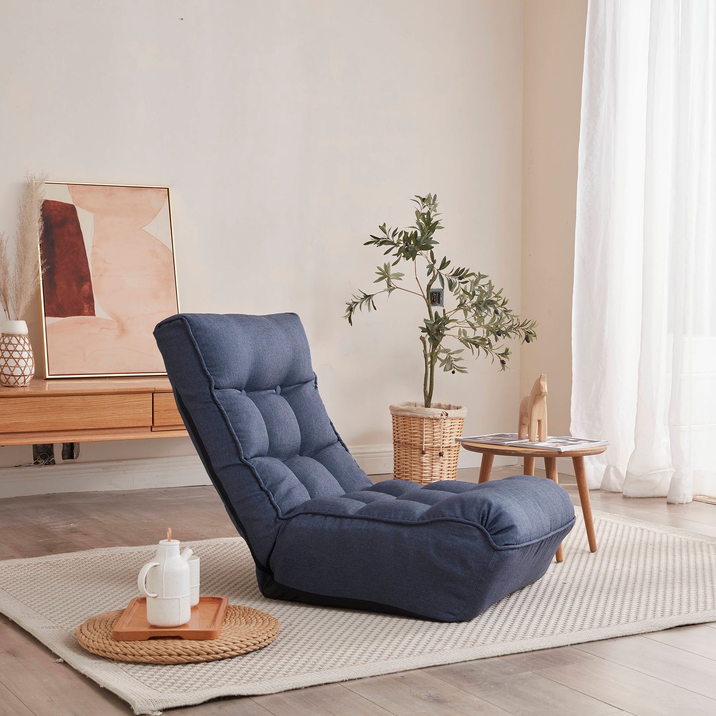 Canapé simple inclinable, chaise japonaise, paresseux, tatami, balcon, chaise inclinable, pour loisirs, réglable