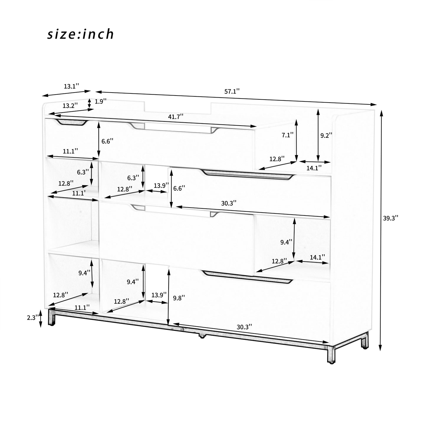 U-Can Shoe Storage Cabinet for Entryway with Drawers and Shelves, Modern Shoe Organizer Cabinet, Free Standing Shoe Rack for Hallway, Living Room