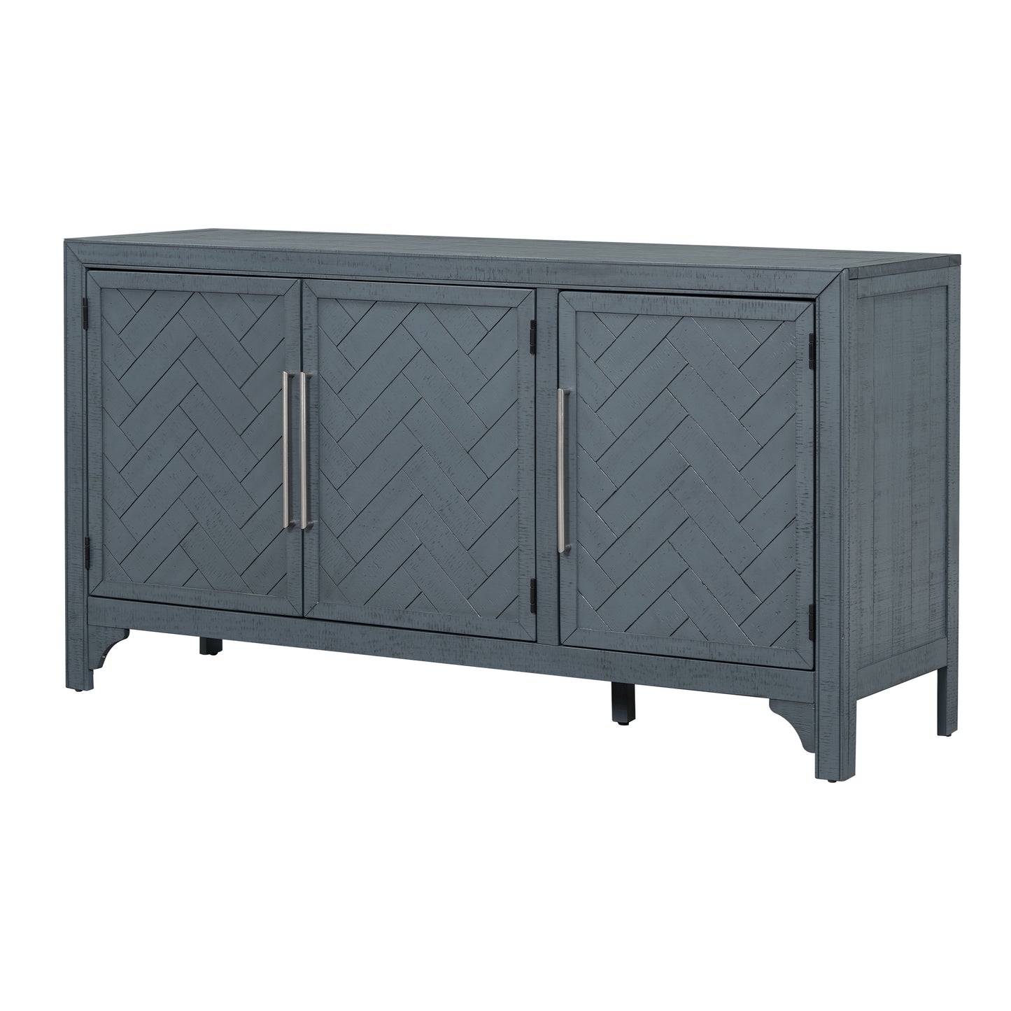 Stylish Designed Sideboard Storage Cabinet with Adjustable Shelves - Ideal for Living Rooms and Entrances